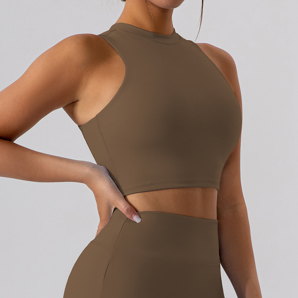 Beauty Back Half Turtleneck Sport Waistcoat For Women