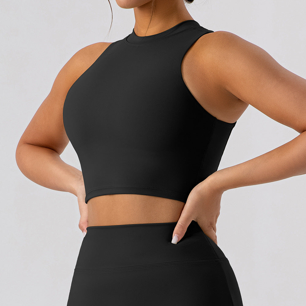 Beauty Back Half Turtleneck Sport Waistcoat For Women